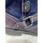 Earth Origins Paris Womens Blue Suede Zipper Ankle & Booties Boots SZ 9 Photo 11