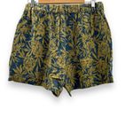 Madewell Clean Pull-On 100% Linen Tropical Floral Shorts in Deep Shadow Sz M NEW Photo 3