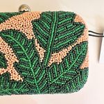 Nina Tropical Palm Beaded Box Clutch, Green Multi Photo 1