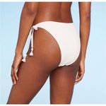 Wild Fable ✨ Crochet Side-Tie Extra Cheeky Extra High Waist Bikini Sz L Cream✨ Photo 1