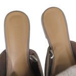 Bamboo  Cynic Beige Tan Faux Suede Closed Toed Flats Mules Size 8 Photo 5