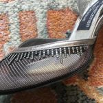 Stuart Weitzman  Vintage Silver Leather Crystals Mesh Slingback Pumps Heels 7N Photo 13