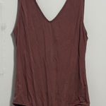 Buckle  Bodysuit Rose Mauve V Neck Crisscross Straps Bamboo Blend Women L Photo 0