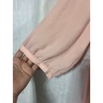 Torrid  Wrap Top 3 3X Pink Sheer Ruffle Tunic Mini Dress Long Sleeve Peasant Photo 1