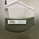 ZARA  khaki knit halter top Photo 3