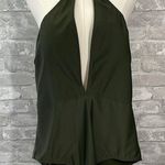 Ted Baker Olive Green Halter One-Piece Swimsuit Photo 0