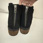 Very Volatile  Aldworth Boots Casual Back Zip Ankle Bootie Black Suede Boho 8 Photo 3