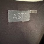 ASTR Black Pink Floral Long Sleeve Romper Small Deep V Party Sexy Evening Goth Photo 2