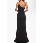 La Femme New!  One-Shoulder
Jersey Gown‎ in Black Sz 10 $228 Photo 1