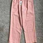 🦋 NWT Alfred Dunner Peach Pull On Trousers Proportioned Short Formal Pastel 14 Orange Photo 3