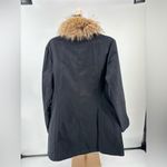 Ellen Tracy Company  black raccoon  fur trim jacket size Large Photo 8