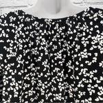 Michael Kors Black White Valentine Hearts 3/4 Bell Sleeve Blouse Top M Photo 5