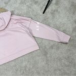 Under Armour NWT Rival Terry Hoodie Sweatshirt Longsleeve Cropped 1/4 Zip Pink L Photo 9