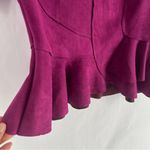 CQ by CQ Elegant Purple Faux Suede Mock V Photo 4