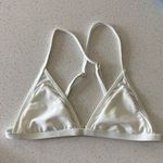 Lovers + Friends Revolve White Cashel Bikini Top size S Photo 1