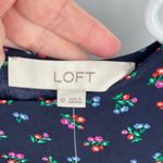 Loft Dress Floral Navy Slit Midi Size 10. Photo 2