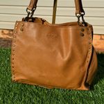 American Leather Co.
LENOX STUDDED TRIPLE ENTRY SATCHEL Tan Photo 1