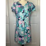 Lilly Pulitzer  Kathie Dress In Lookin Sharp‎ Size M Flounce Sleeve Preppy Resort Photo 1