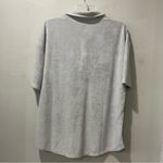 Barefoot Dreams NWT Cozyterry Button Down Shirt in Skylight Gray Size La… Photo 7