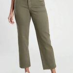 Athleta  Flex Straight Crop Jean in Olive Green‎ Size 8P Denim Photo 0