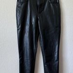 Abercrombie & Fitch The Skinny High Rise Vegan Leather Photo 2