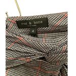 Rag and Bone  Amber Plaid Silk Skirt In Grey Size 4 Photo 3