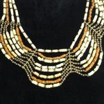 Y2K Chunky Boho Handmade Necklace Brown Photo 2