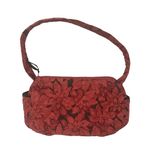 Bonnie’s Bags Red Poinsettia Fabric Handbag with Matching Coin Purse Homemade Photo 1