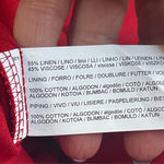 Mango MNG Linen Wrap Jumpsuit Red Wide Leg Sleeveless Has Belt V Neck Sz XL Photo 13