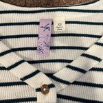 Alya Navy‎ striped shirt.  size XS Photo 1