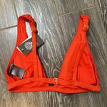 Vince Camuto red super soft ribbed bikini swim top size medium NEW NWT Photo 2