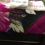 Richard Warren vintage 100% silk‎ blouse button up floral women’s size 8 Black Photo 10