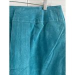Newport News  Women's Turquoise Blue Leather Pencil‎ Skirt Size 18 Western Rodeo Photo 2