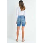 Just Black NWT Womens Denim Bermuda Jean Shorts in Medium Wash - Sz M Photo 1
