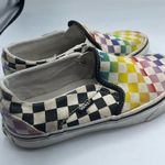Vans Classic Rainbow Checked Slip On Sneakers Womens Flats 6 Shoes Comfort Photo 5