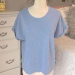 Gap  Cotton Short Sleeve Women's Dusty Blue Top Photo 0