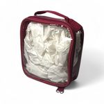 EzPacking Extra Small Cube Maroon Clear Travel Organizer Red Photo 6