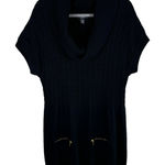 Alfani Black Short Sleeve Cable Knit Sweater Dress XL Photo 0
