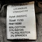 Judy Blue  90's High Rise Frayed Hem Straight Fit Jeans Stretch Denim Brown 11/30 Photo 3