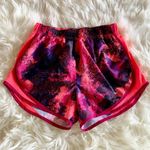 Nike  Pink Watercolor Sports Athletic Workout Shorts US Small Photo 0