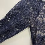 Tibi Navy Blue Lace Mini Dress Size 4 US Photo 3