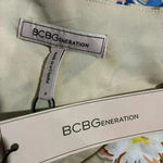 BCBGeneration BCB Floral Satin Button-Front Midi Dress Size 0 Photo 5