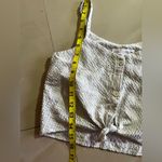 ZARA  Striped Denim Crop Top Blue & White Sleeveless Square Neck Size 13-14 Cm 16 Photo 8