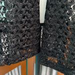 Brittany Black Elegant Lace knit Cardigan Cover Photo 3