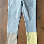 Outdoor Voices Dipped Warm-Up 7/8 Leggings XS Blue Yellow Gray Heathered Photo 0