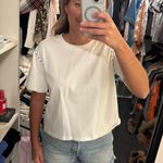 South Boutique Blue B White Studded Shirt Photo 0