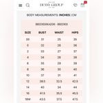 Dessy Group Bustier Crepe Midi Dress Size 16 Photo 5