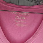 Aeropostale  Pink Feather Graphic Women's Y2K V-Neck Top Photo 3