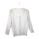 Earth Angels Vintage Floral Embroidered Cottagecore Henley Top L Soft Knit Photo 2