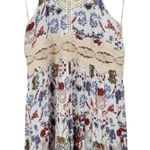 Umgee USA Women's Size S White Floral Lace Halter Neck Mini Dress Photo 0